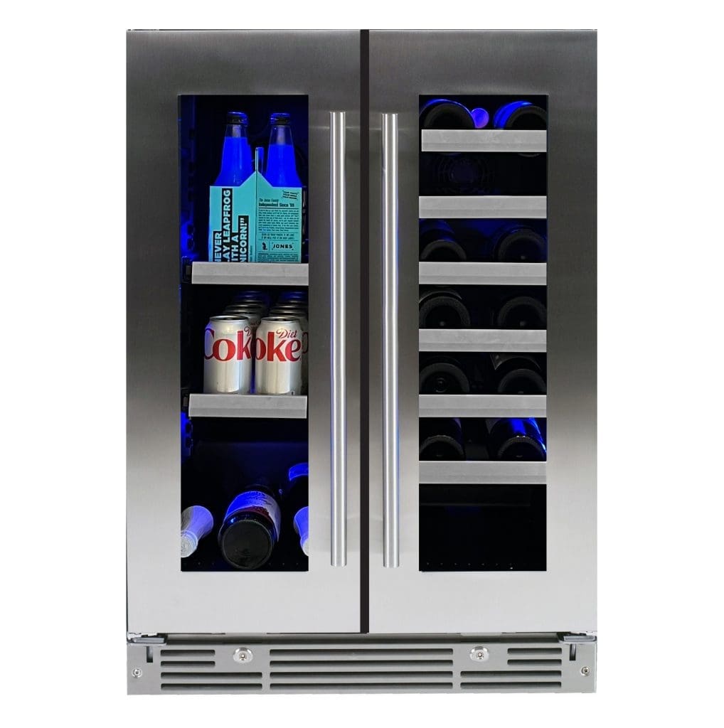 24" Beverage/Wine Double Door